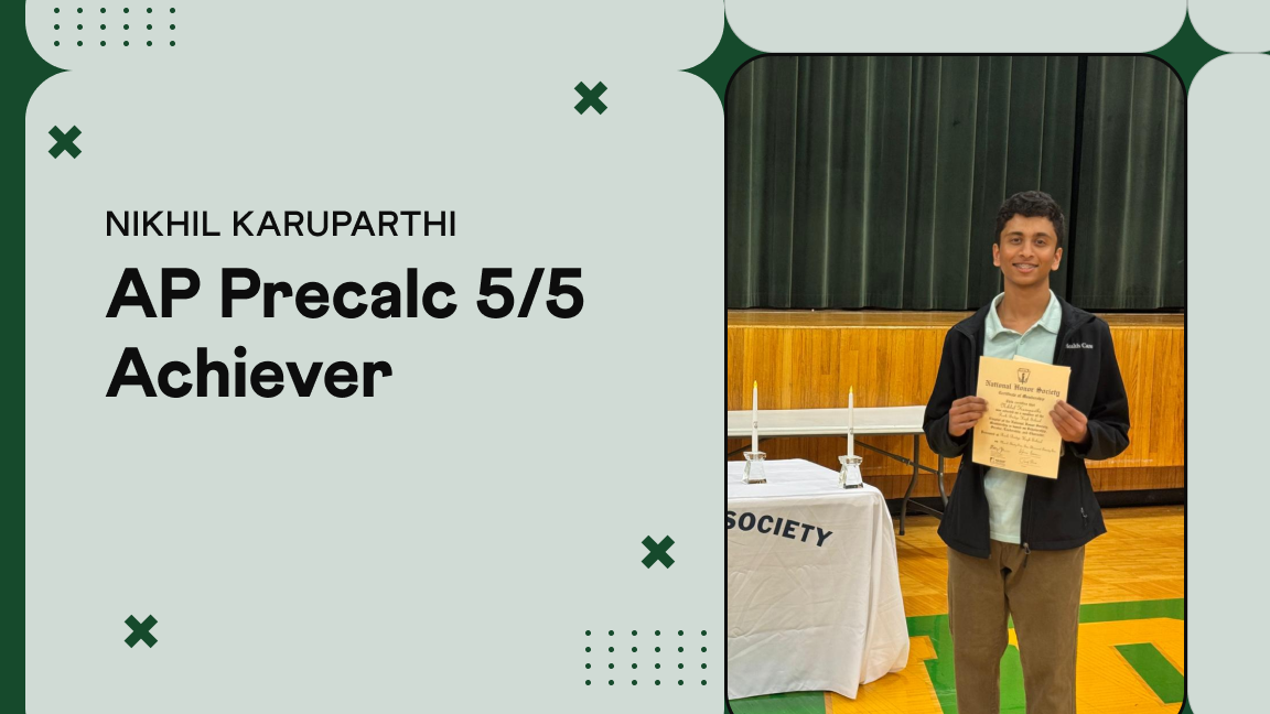 Nikhil Karuparthi, Grade 10 AP Precalculus perfect score of 5, Cuemath student