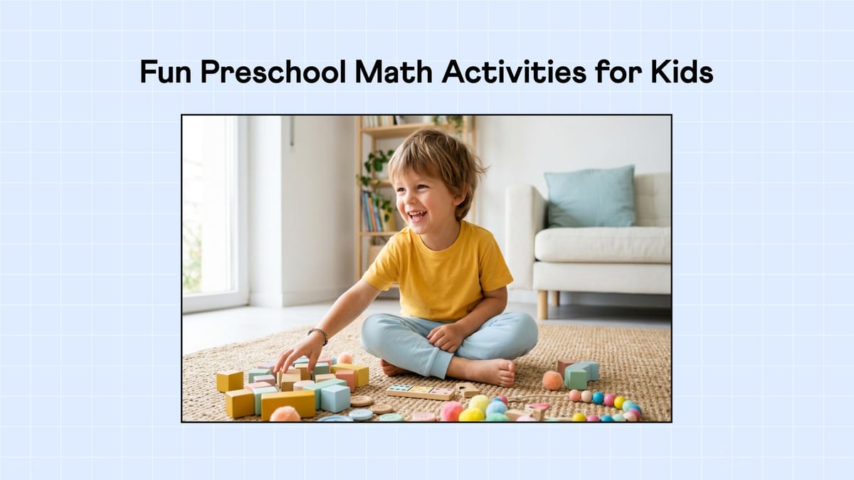 8 Preschool Math Activities to Replace Screen Time (Ages 3-5)