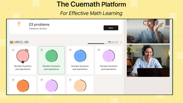Cuemath Platform: What's Inside Every 1-on-1 Math Class