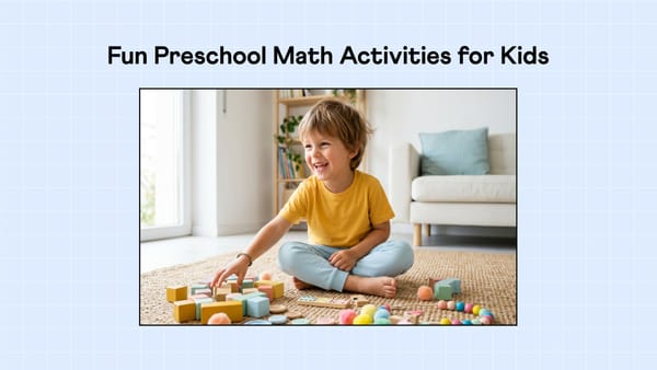8 Preschool Math Activities to Replace Screen Time (Ages 3-5)