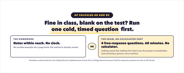 AP Calc Exam Format: Why a Child Who Gets It in Class Still Goes Blank